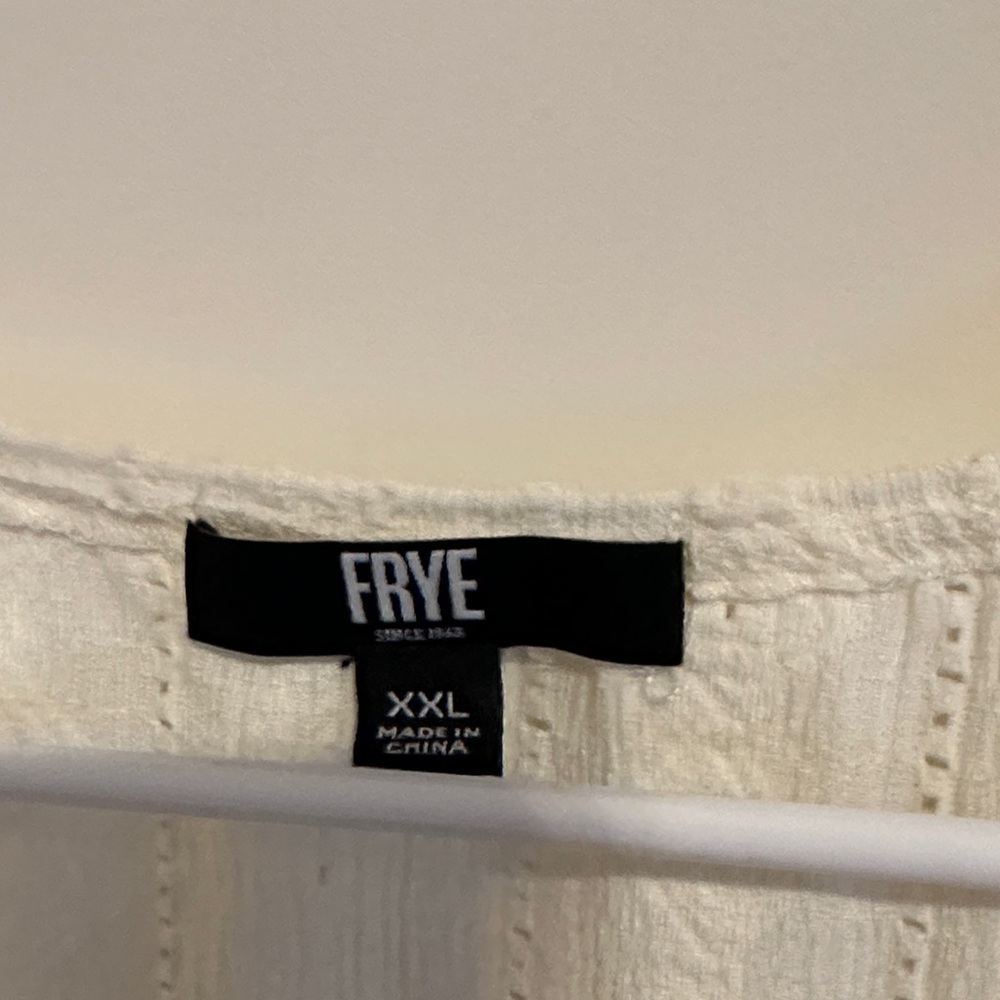Frye Cream Patterned Blouse - Picture 2 of 7
